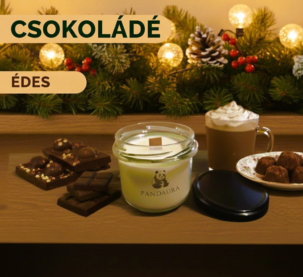Pandaura Csokoládé Illatgyertya