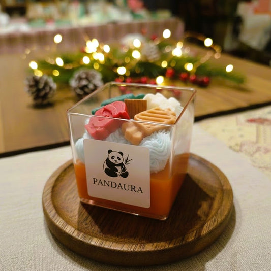 Pandaura Vanília Karácsonyi Szójaviasz Gyertya