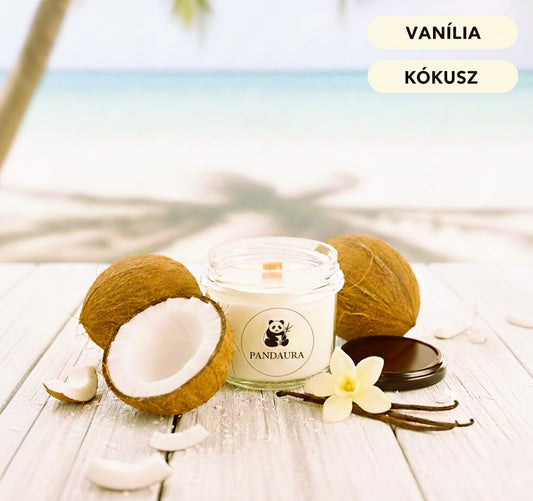 Pandaura Vanília-Kókusz Illatgyertya