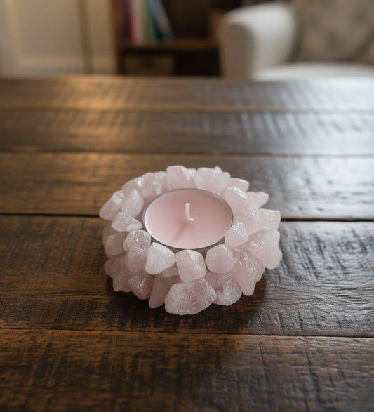 Ametiszt Kristályos Szójaviasz Gyertya - Rózsák Bűvöletében