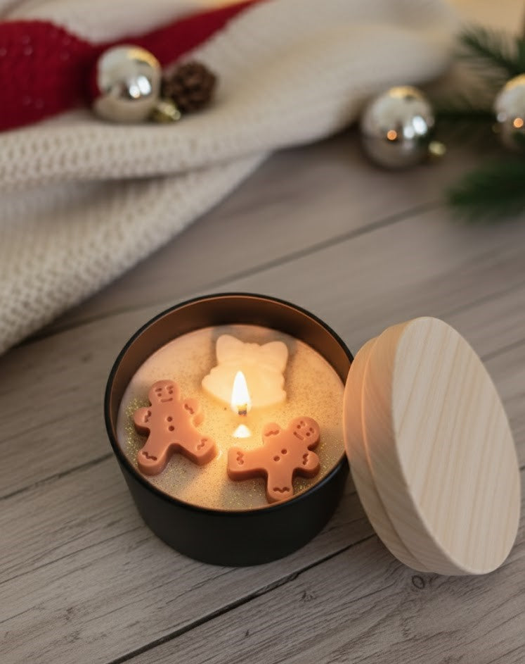 Mézeskalács Emberke Szójaviasz Gyertya – Édes Vanília Alappal