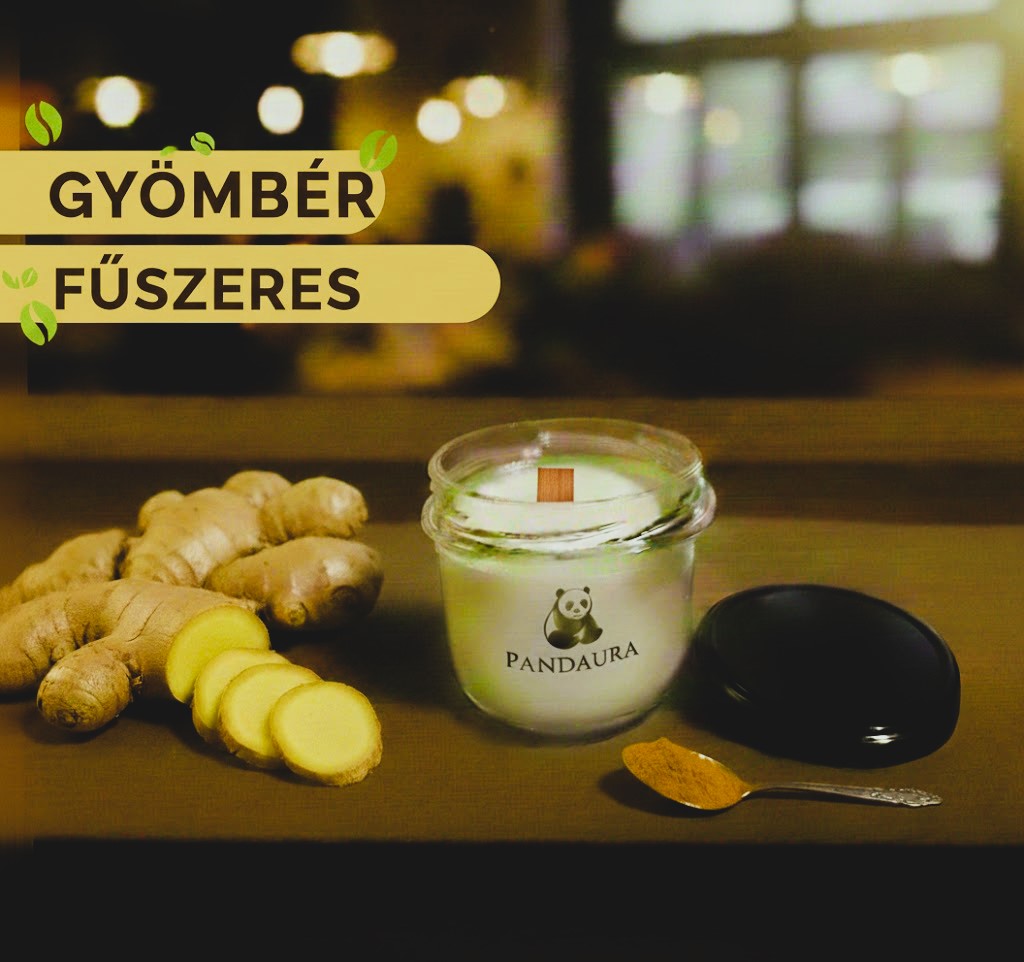 Pandaura Gyömbér Illatgyertya