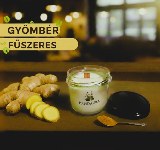 Pandaura Gyömbér Illatgyertya