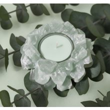 Eukaliptusz Szójaviasz Gyertya Kristály Tartóban