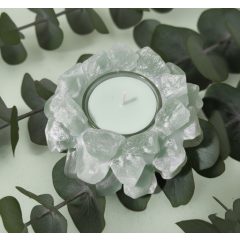 Eukaliptusz Szójaviasz Gyertya Kristály Tartóban