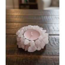 Ametiszt Kristályos Szójaviasz Gyertya - Rózsák Bűvöletében