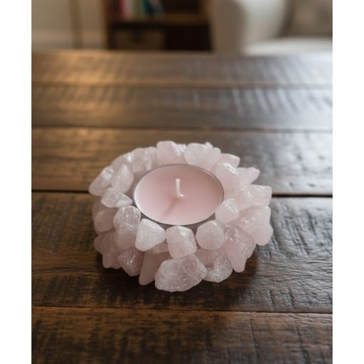 Ametiszt Kristályos Szójaviasz Gyertya - Rózsák Bűvöletében