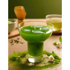 Pandaura Zöld Tea Zselé Pohárgyertya