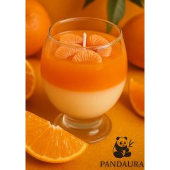   Narancs-desszert gyertya – Pandaura kézműves szójaviasz gyertya