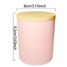 Pandaura Matt Rózsaszín Szójaviasz Gyertya – Választható Illat