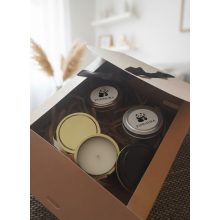 Kézzel Készült Szójaviasz Illatgyertya Szett, Díszdobozban – 4 db
